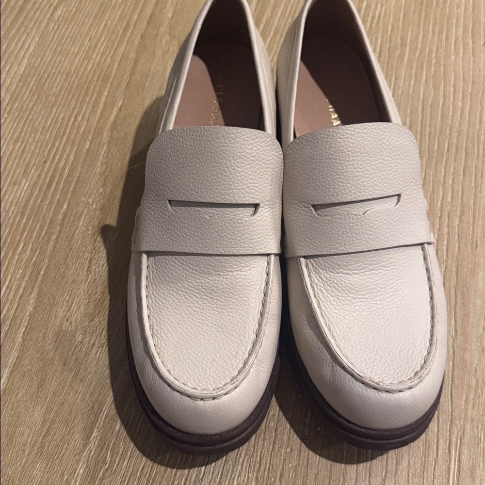 Cole Haan Cream Loafers - Picture 3 of 6